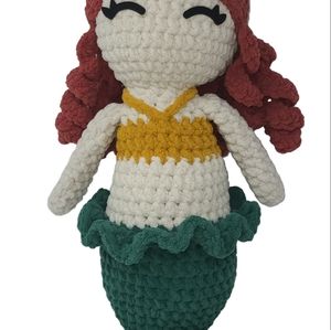 Handmade 2ft tall Mermaid baby doll lovey snuggle merbaby